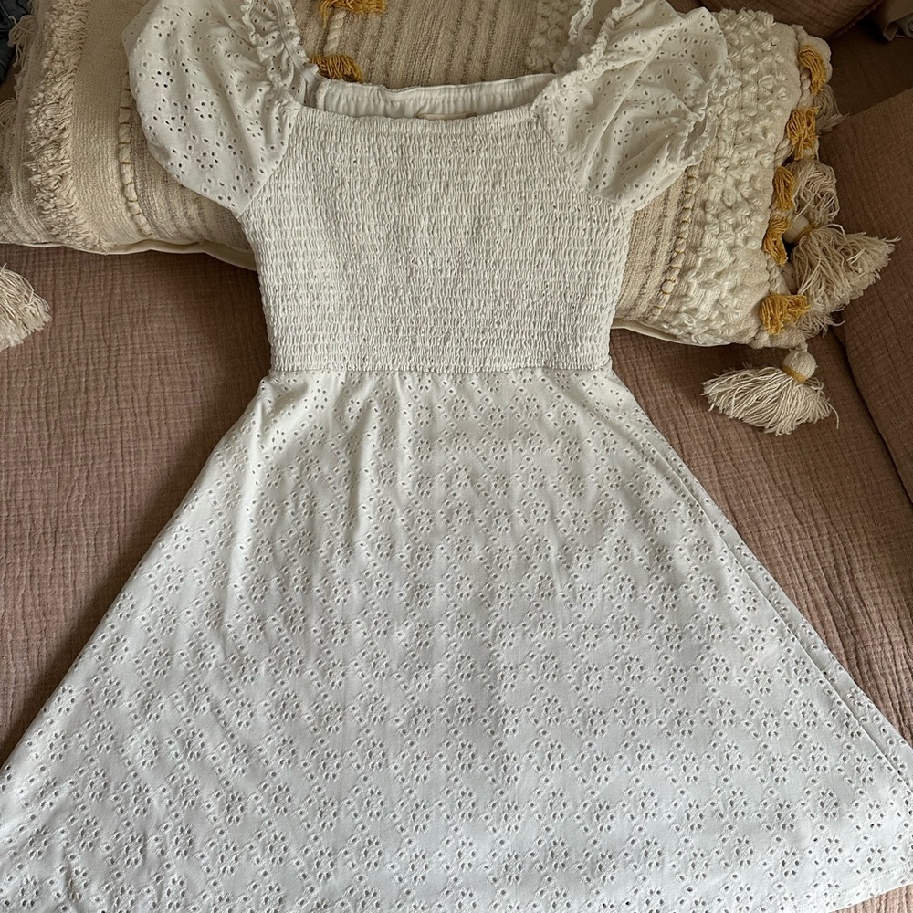 Altar'd State White Eyelet Dress
